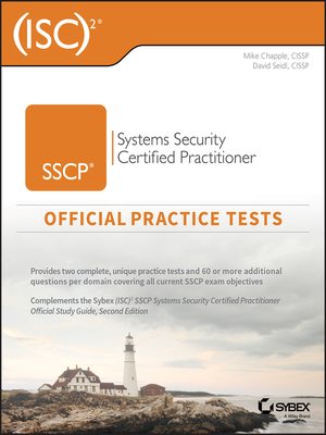 cover image of (ISC)2 SSCP Systems Security Certified Practitioner Official Practice Tests